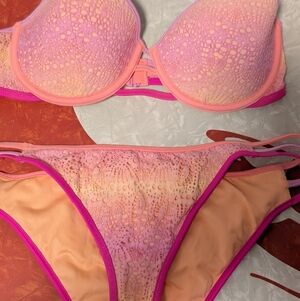 Victoria's Secret Lace Warm Ombre Two Piece Bikini